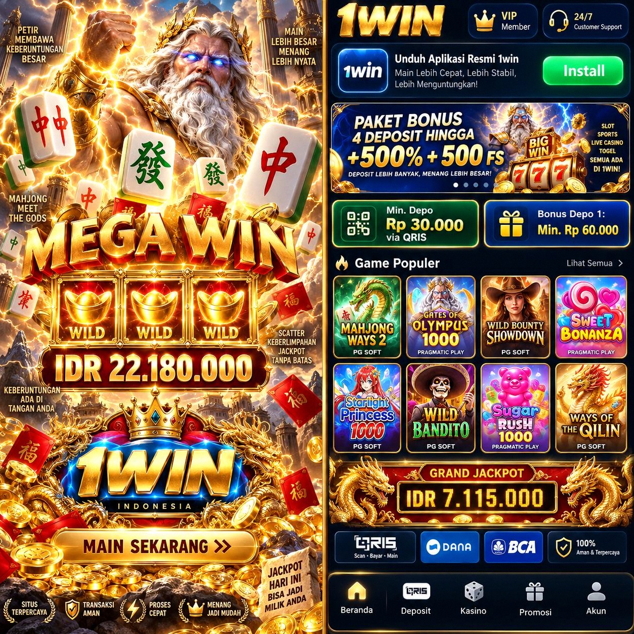 1WIN - 1win Portal Resmi Game Kasino dengan Link Daftar dan Akses Alternatif