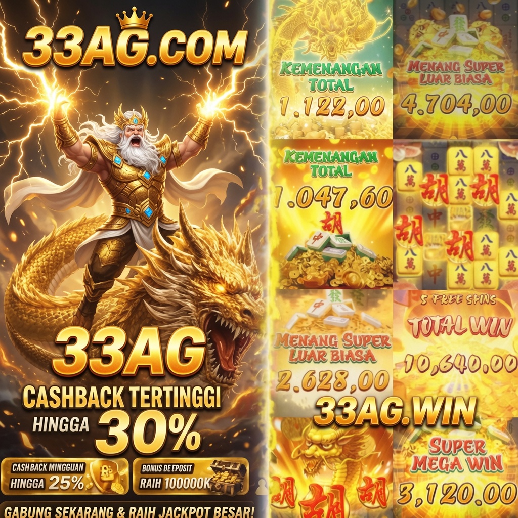 33AG - Situs Resmi Slot Online dari Berbagai Provider
